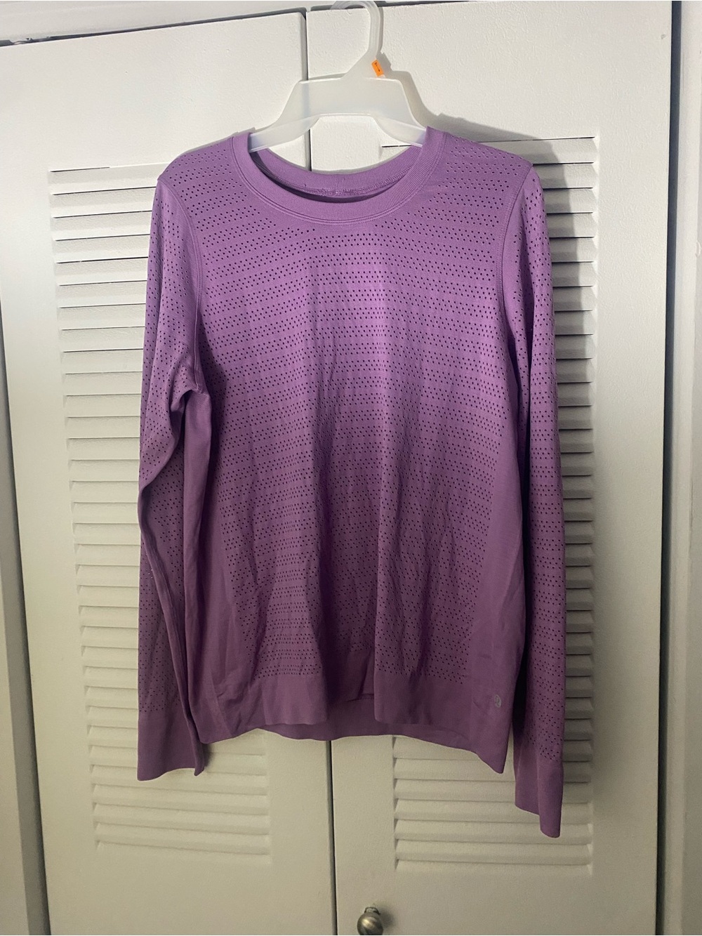 lululemon athletica Men's Lavender Crewneck Perforated Shirt